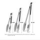 Food clip stainless steel carbon clip appliance long clip accessories supplies bread food pliers outdoor barbecue tools