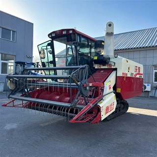 沃得全喂入自走履带联合收割机 130马力喂入量8.0KG/S收割脱粒机