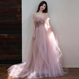 敬酒服新娘轻奢小众生日宴会18岁成人礼礼服高中毕业蓬蓬纱公主裙