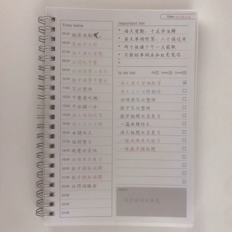 Kraft paper coil notebook b5 thickened notebook simple diary a5 grid notebook draft paper blank notepad