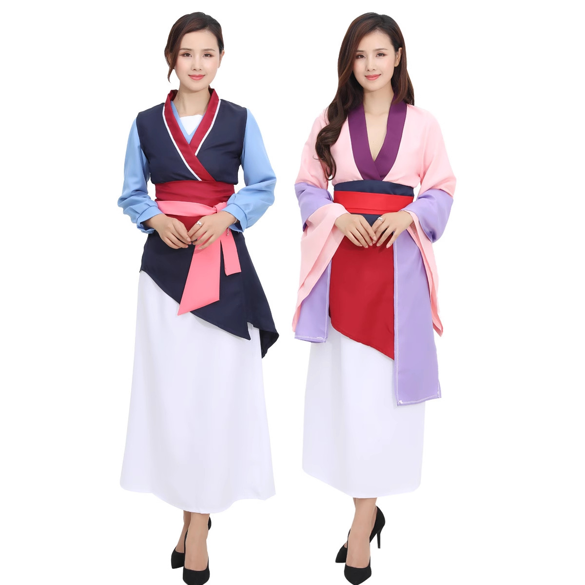 Halloween Costumes, Animation Films and Television Mulan's Same Style Hanfu Stage Drama Costumes