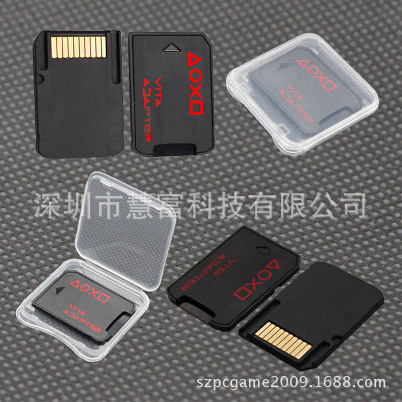 PSV3.0 ゲームカードホルダー メモリカードアダプター PSV2000 SD2Vita PLUS 引き出し可能な TF カード|undefined