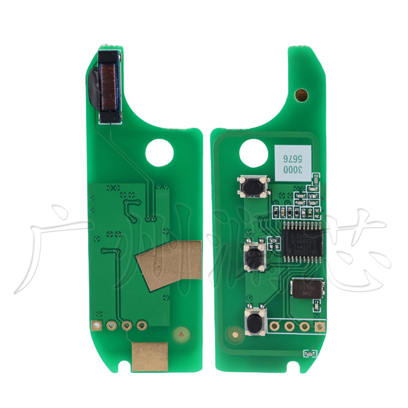 Suitable for Fiat Marelli/Delphi System Foldableing Remote Control Car Key 433Mhz46 Chip
