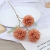 3 header chrysanthemum simulation flower ping -pong chrysanthemum 3 thorns ball chrysanthemum wedding fake flower silk flower decorative flower home decoration spot