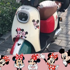 ミッキー・ミニーの電気自動車の貼るのはヤディのdq6エマの子牛の車体の傷が車の貼るのを遮るのに適しています。