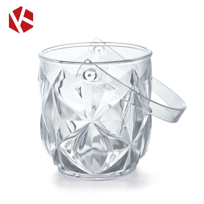 Gran barril de hielo tipo diamante KTV barril de champán barril de hielo barril de plástico con mango