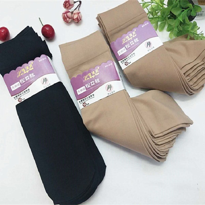 Thick Short Stockings for Autumn and Winter, Loose-Top Men's and Women's Steel Stockings, Durable Nylon Comfortable Anti-Snag Short Stockings Wholesale
