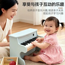 儿童木质小钢琴宝宝25键电子琴周岁生日礼物婴儿可弹奏玩具