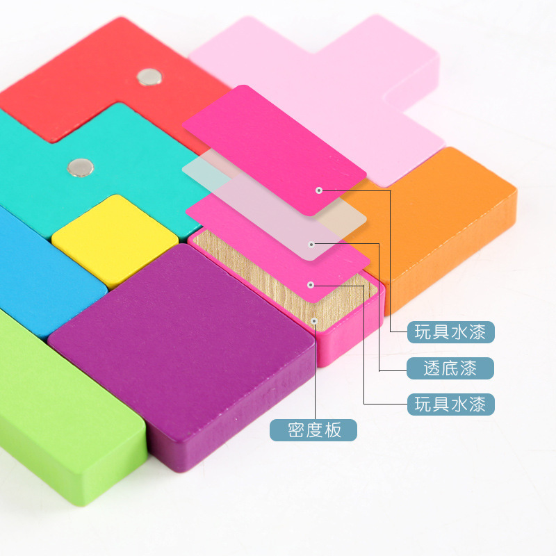 Weiweihu Early Education Rusia Diversión de rompecabezas tridimensional Cuadros lógicos Rompecabezas divertidos Juguetes educativos transfronterizos para niños