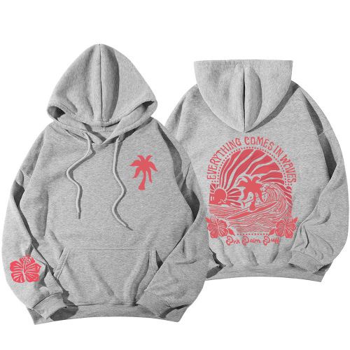 Women's Thickened Hooded Sweatshirt with Loose Hem and Padded Sleeve, Autumn/Winter S-3XL
