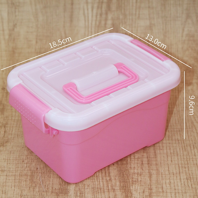 Toy Storage Box Plastic Cosmetic Storage Box Household Wardrobe with Lid Clothes Socks Laundry Beads Storage Box