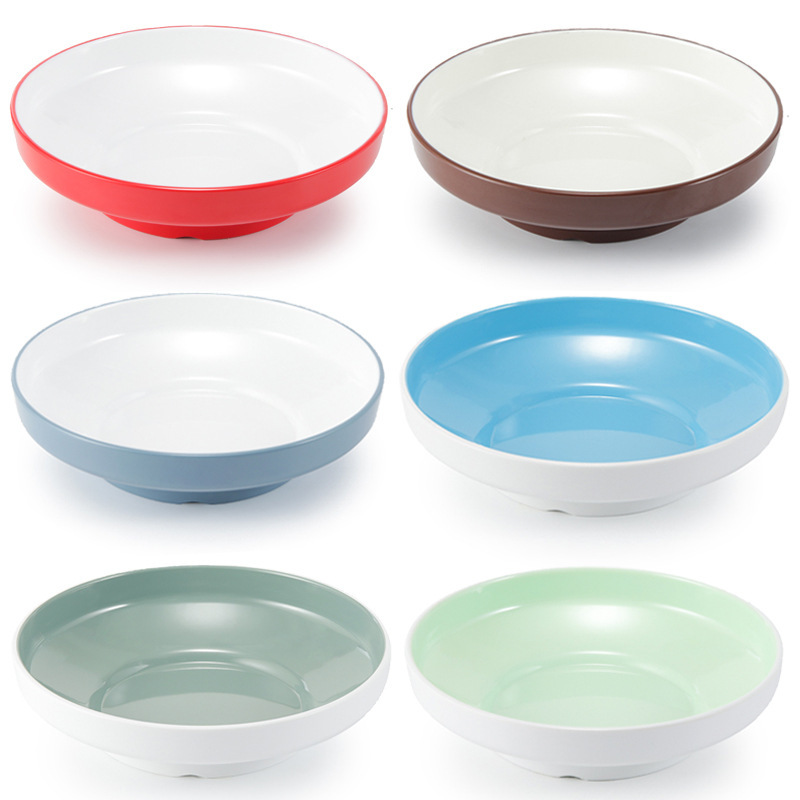 melamine pickled vegetable fish plate porcelain-like plastic deep disc deepened soup plate hotel restaurant cold dish commercial melamine pickled vegetable fish plate porcelain-like plastic deep disc deepened soup plate hotel restaurant cold dish commercial