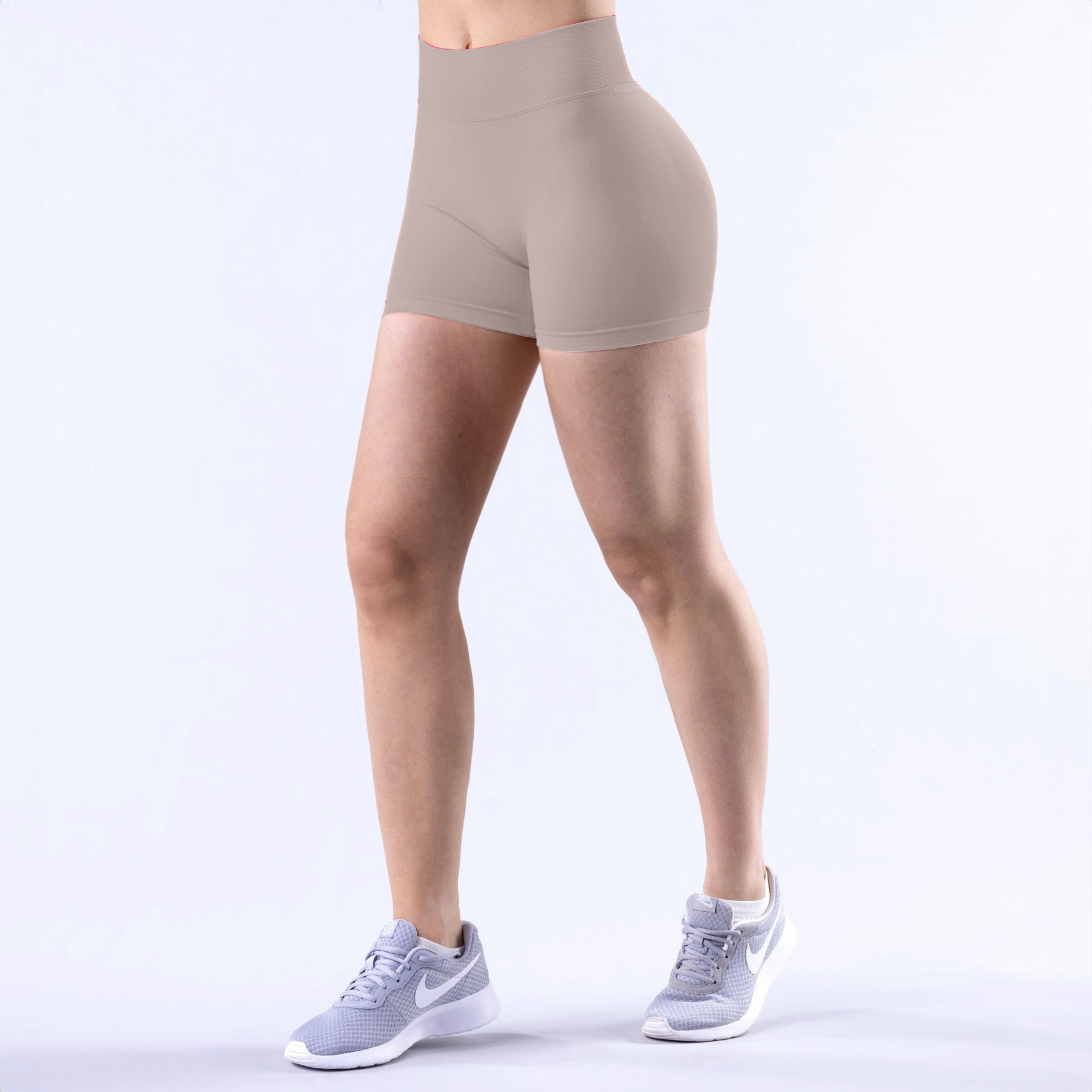 Pantalones cortos de cintura baja porcelana rosa