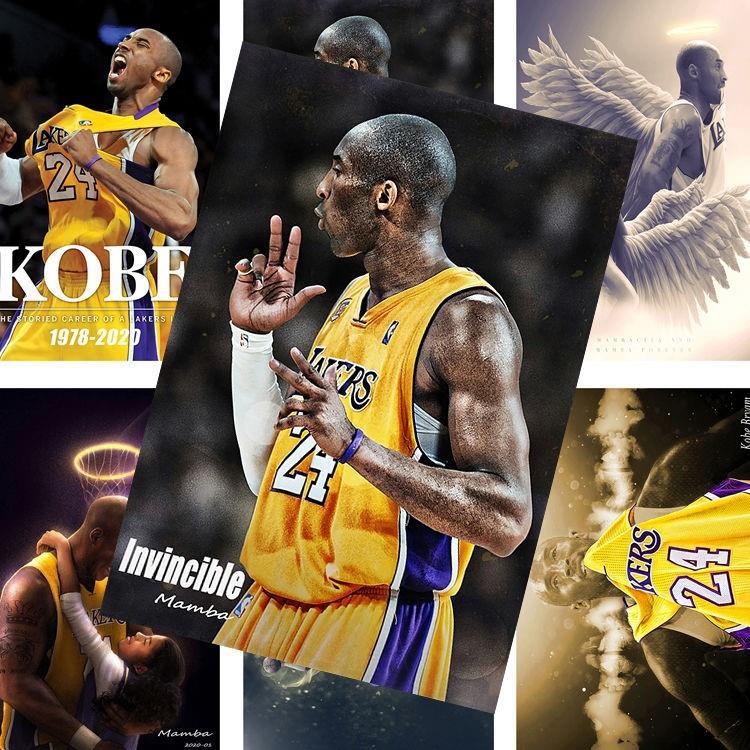 科比海报超大◆湖人队篮球明星Kobe周边卧室超大高清签名墙纸