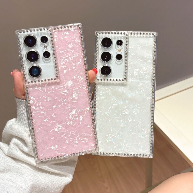 Summer High-Looking Shell Pattern Suitable for Samsung S25Ultra Mobile Phone Case S22Plus Edge Drill S21Fe Protective Cover