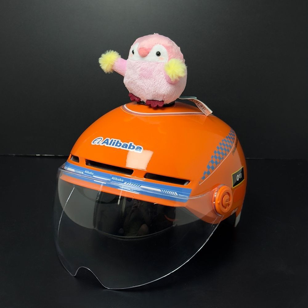 Pink sheep ear creative accessory for motorcycle, ski, and electric vehicle helmets, versatile and cute personalized gear