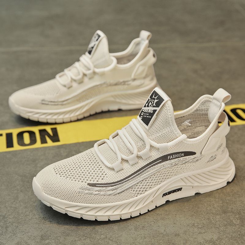 Summer Breathable Sports Shoes Men's Shoes New Flyweave Mesh Anti-Slip Men's Soft Sole Lightweight Casual Versatile Trendy Shoes Summer Breathable Sports Shoes Men's Shoes New Flyweave Mesh Anti-Slip Men's Soft Sole Lightweight Casual Versatile Trendy Shoes