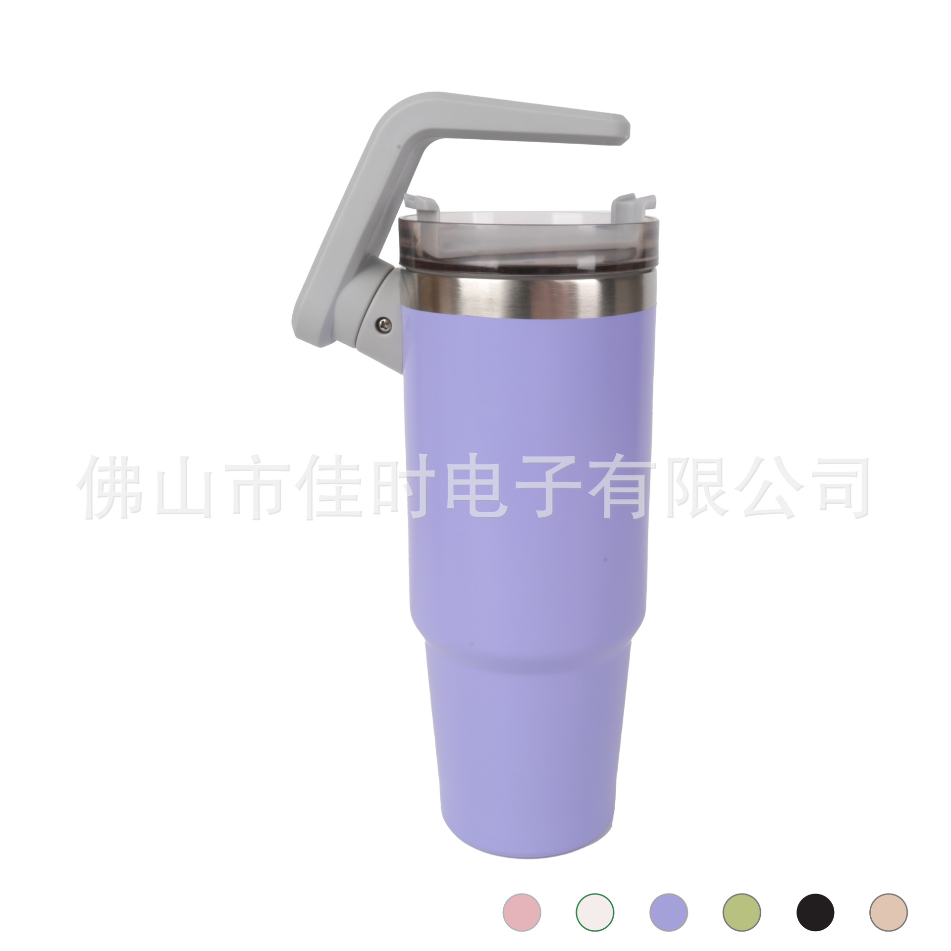 Taza de vacío de acero inoxidable transfronteriza 304 con mango Stanley asa giratoria taza de asa 30oz asa de doble propósito