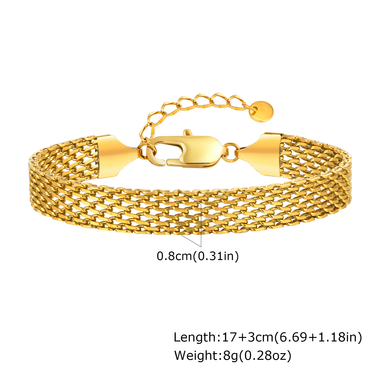 8mm wide and 17+3 long