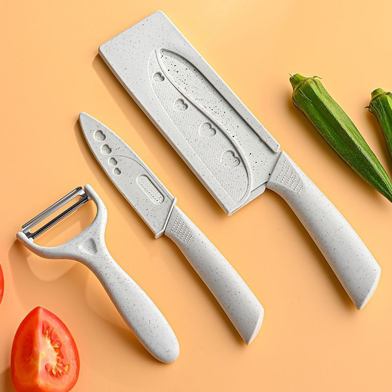 15cm 밀짚 식칼 과일칼 껍질 벗기기 칼 [무료 칼 세트]