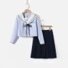 Long-sleeve, blue set