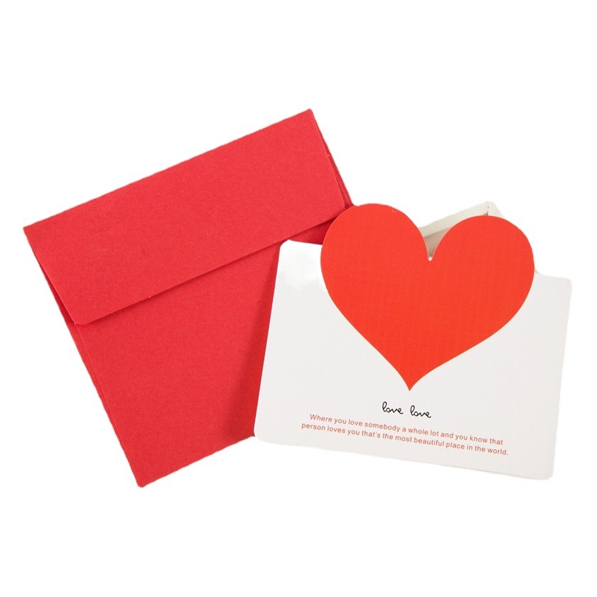 Creativo negocio simple amor tarjeta de felicitación Tarjeta de juramento Tarjeta de bendición de boda Tarjeta de mensaje creativo fábrica al por mayor