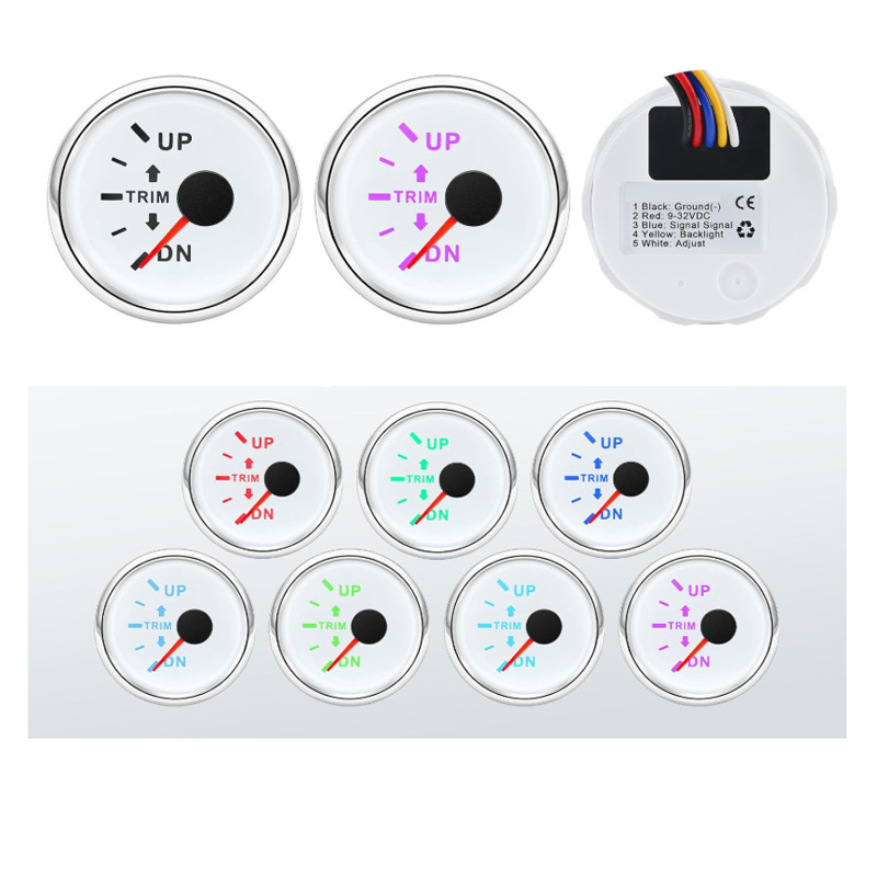 52mm yacht left and right side hull direction indicator marine measuring balance gauge pointer-type marine instrument