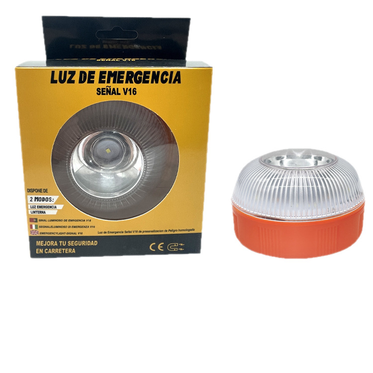 Luz de advertencia V16 española multiusos, LED blanco, luz de emergencia para carretera image 7