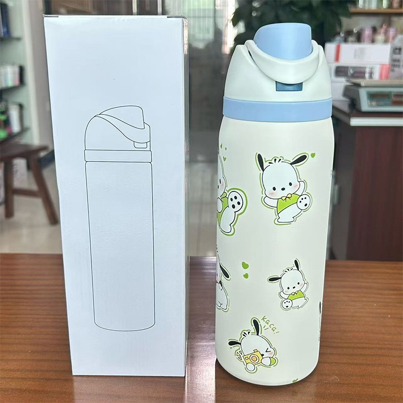 跨境卡通手提水果杯304不锈钢保温杯大容量双饮水杯户外运动水壶|undefined