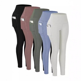 Cross-border New Soft Hip Lifting Fashion High Waist Soft Comfortable Fashion Fitness Sports Yoga Pants Leggings Outer Wear