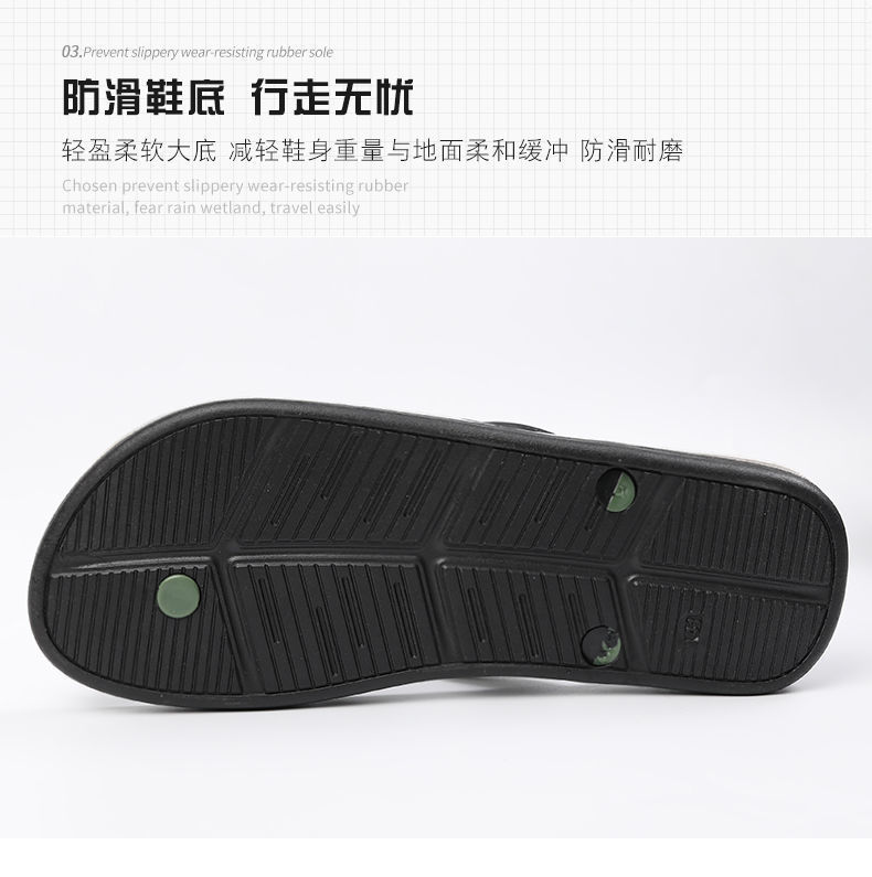 Lu 'an summer flip-flop sandals for men's new trendy outerwear beach anti-slip men's flip-flops undefined