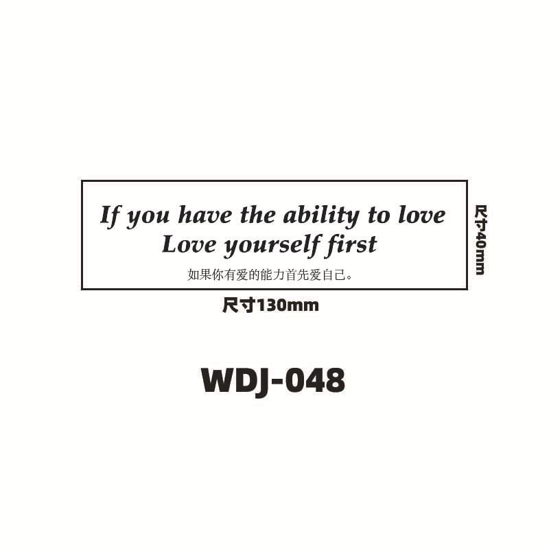 Jugo de hierbas pegatinas de tatuaje letras inglesas pegatinas de tatuaje de clavícula de la mano de espalda alta sensación impermeable a prueba de sudor semipermanente