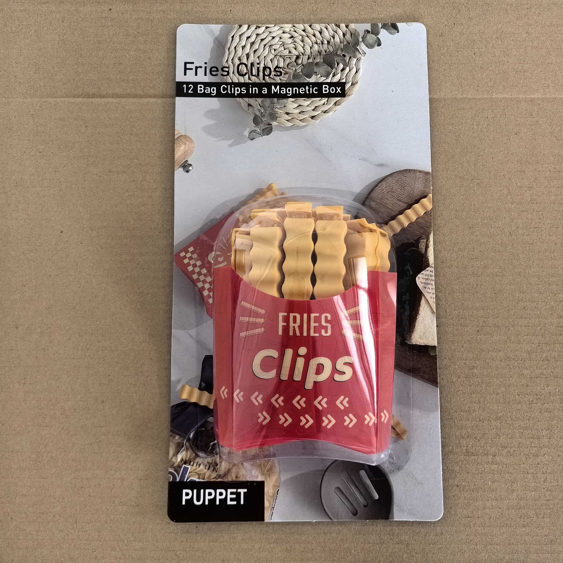 Papas fritas clip de sellado de alimentos para el hogar a prueba de humedad clip de sellado refrigerador etiqueta magnética clip de bocadillo clip de sellado de plástico tira de sellado