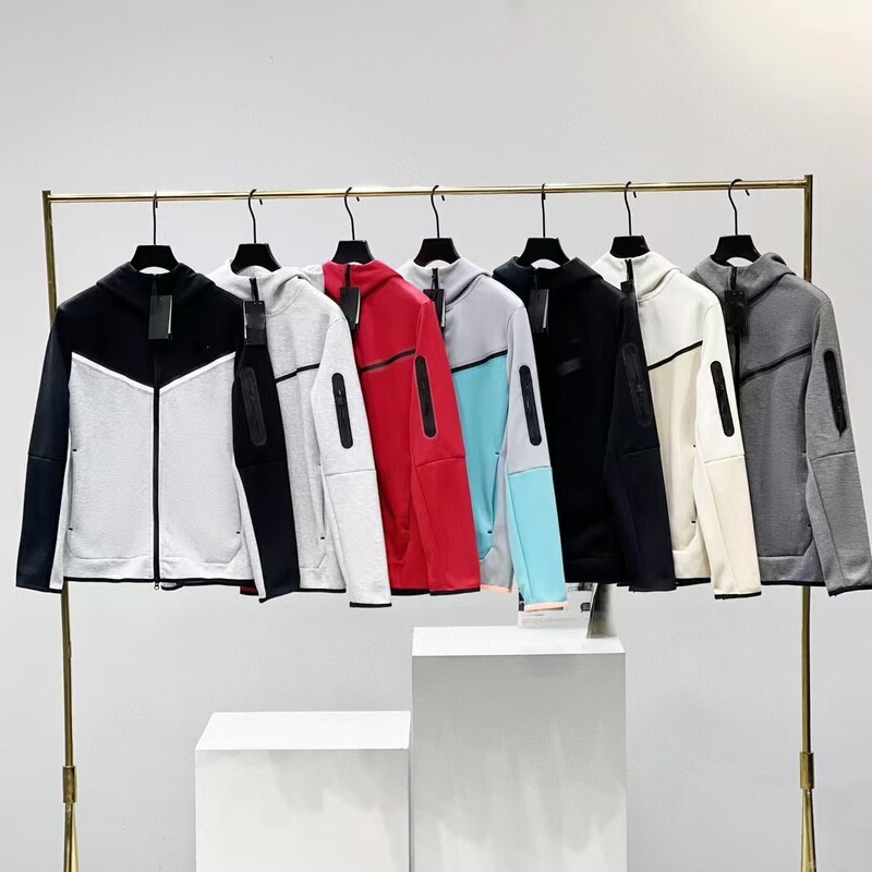 2024 Spring and Autumn Casual Sports Hooded Zipper Multicolor Knitted Cotton 2 Cardigan Men's Jacket 490 Coat