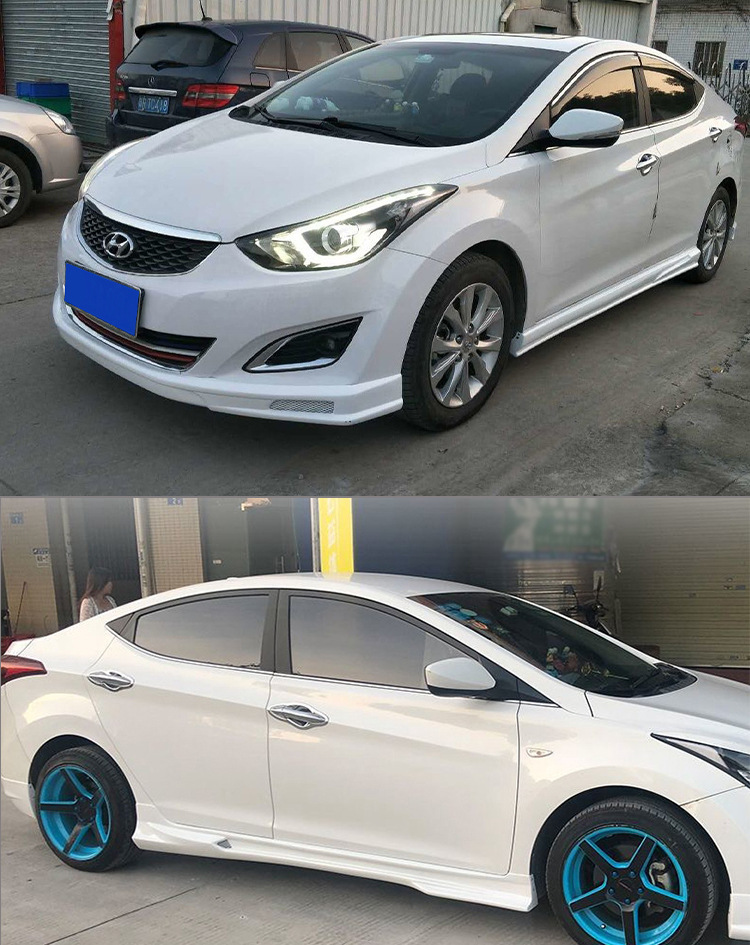 Suitable for Hyundai Elantra Modification: Large Body Kit, Front Spoiler, Front Lip, Side Skirts, Rear Lip, Small Body Kit