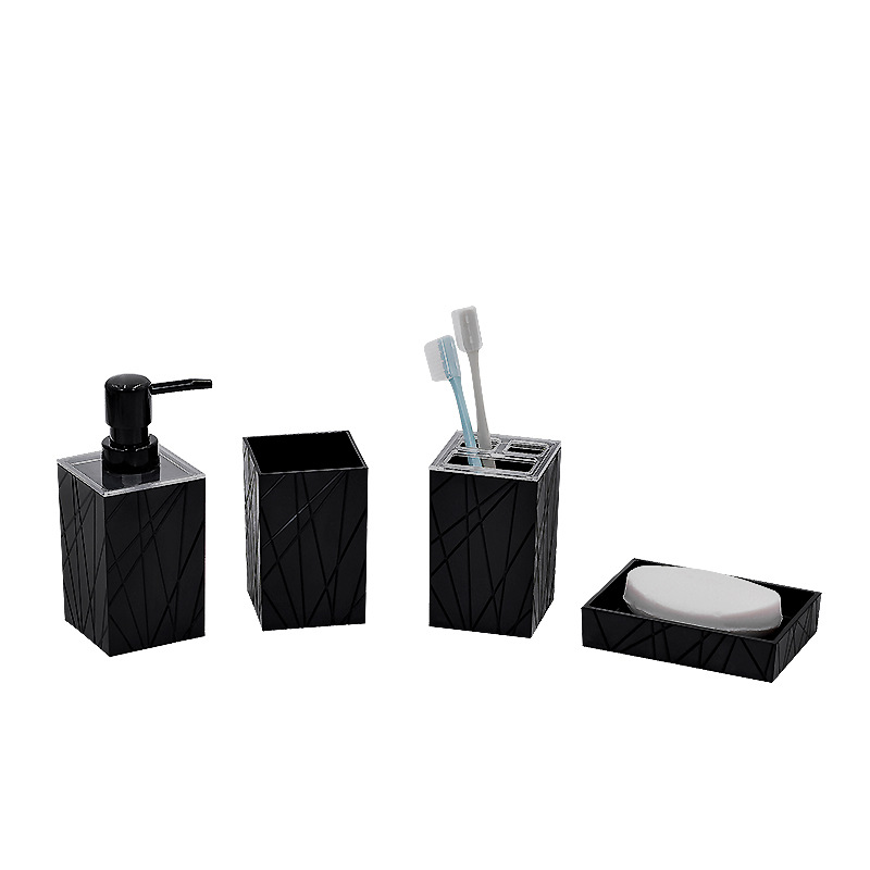 Traje de baño combinación de cuatro piezas artículos de baño enjuague bucal taza conjunto de cinco piezas accesorios de baño