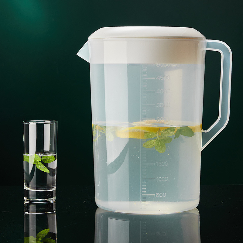 Y塑料冷水壶凉开水耐高温泡茶桶容量奶茶店带刻度带盖商L|undefined