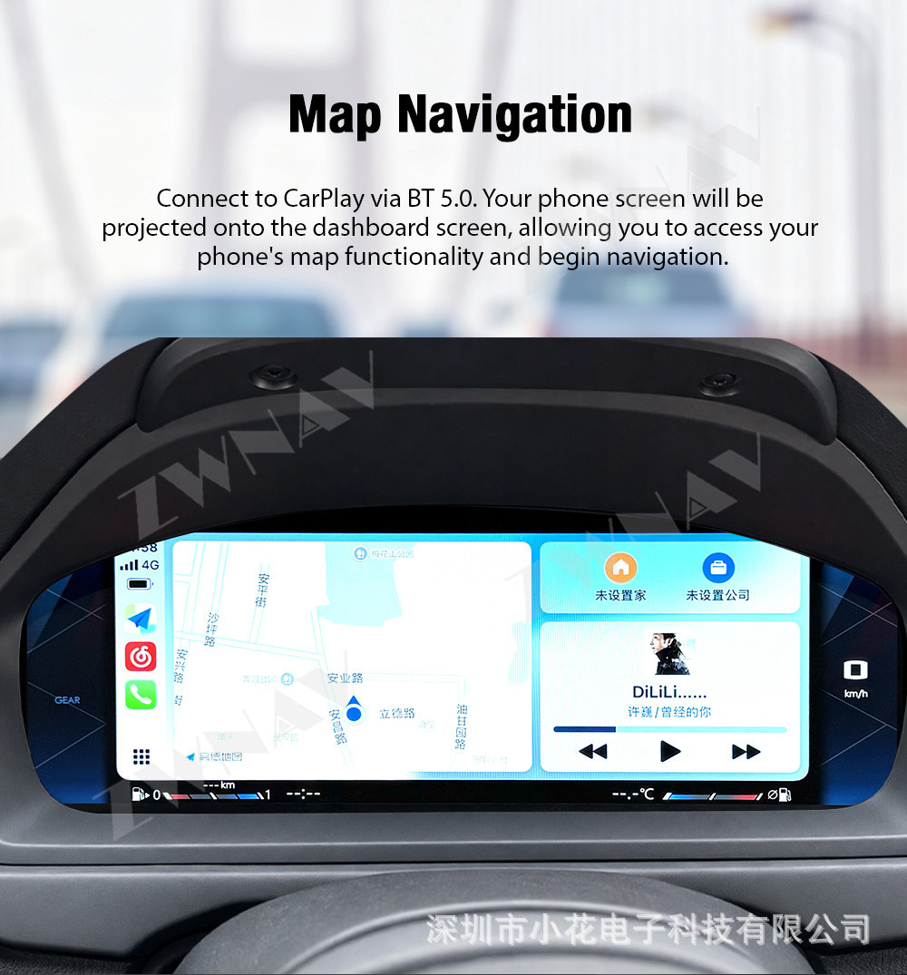 Suitable for BMW 3 Series models 13-17 F30/F31/F34/F35/F32/F33/F36/F80 with full LCD instrument panel