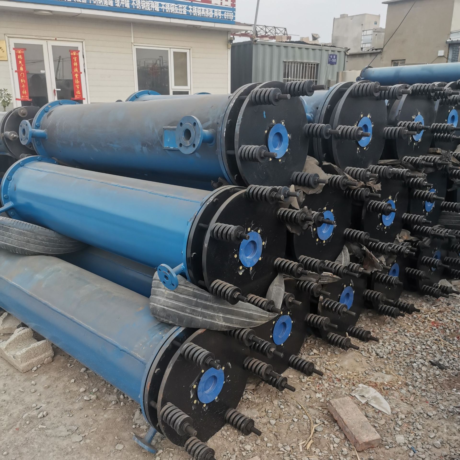 鑫昌九成新45平方石墨耐酸碱耐腐蚀高效冷凝器