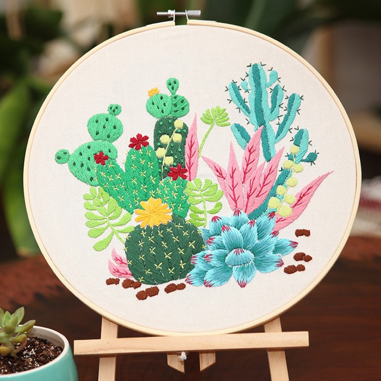 Bordado DIY colgando pintura punto de cruz paquete de material de tela Europea Inglés transfronteriza colgando pintura Lu Bordado DIY adornos hechos a mano