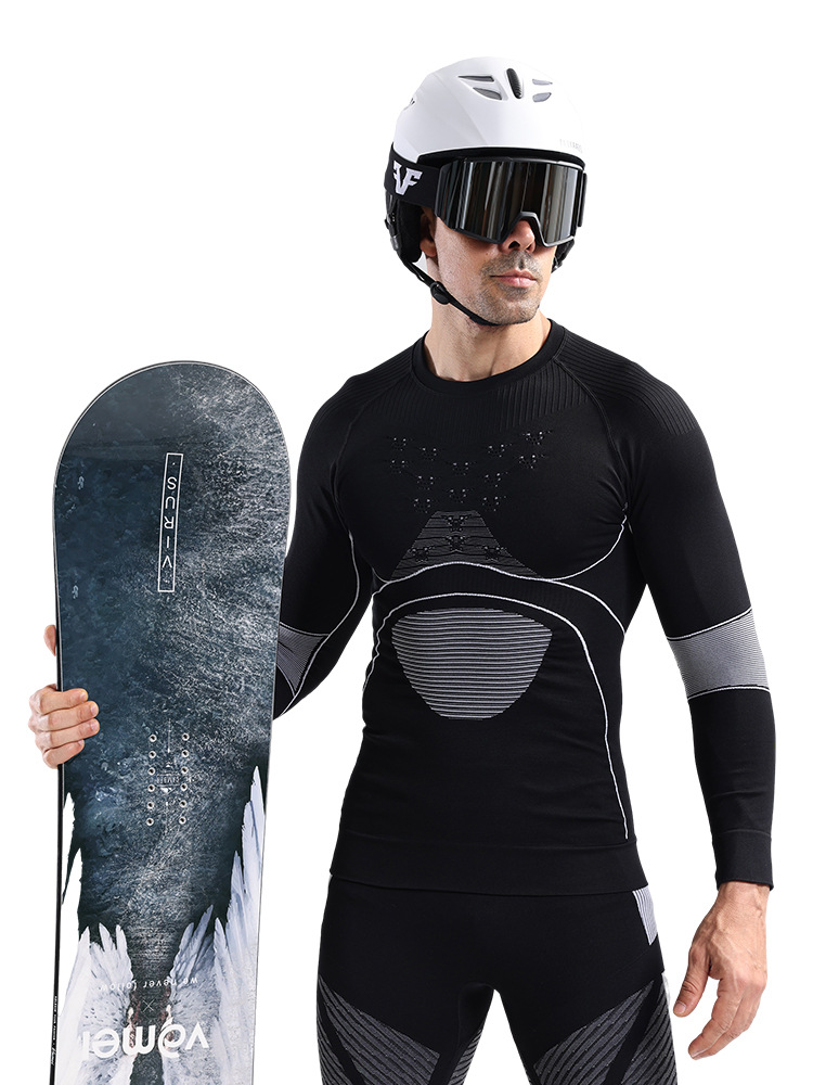 X-BIO nuevo 4.0 polienergía para fortalecer el esquí deportivo chaqueta de secado rápido hombre calentamiento apretado sudor compresión ropa interior invierno