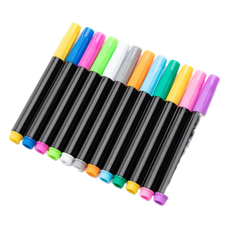 Rotulador de pizarra líquida grande, colorido, sin polvo, soluble en agua, para pizarra LED fluorescente, borrable, sin dejar rastro, venta al por mayor