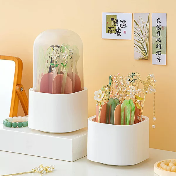 Hairpin Storage Artifact, Anti-Oxidation Rotating Ancient Style Hairpin Hairpin Storage Box, Hairpin Display Stand