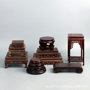 Jianshan base flower arrangement vase flower pot base bamboo row indoor decoration Xiaoyuan Liuchi square floral flower arrangement turntable