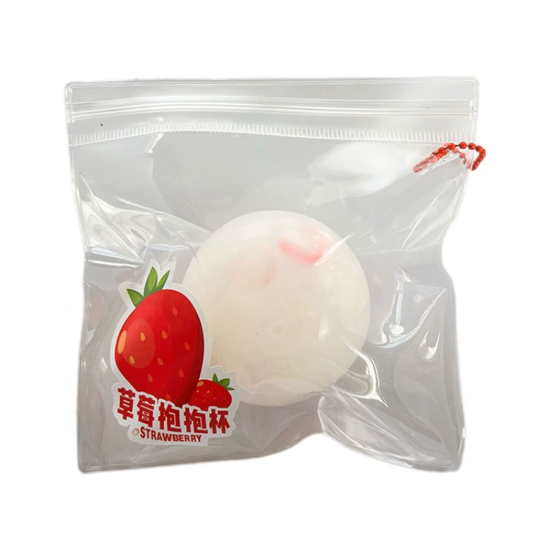 Игрушка DIY фруктовый слайм-шар, антистресс (клубника/киви/кукуруза), 8 см