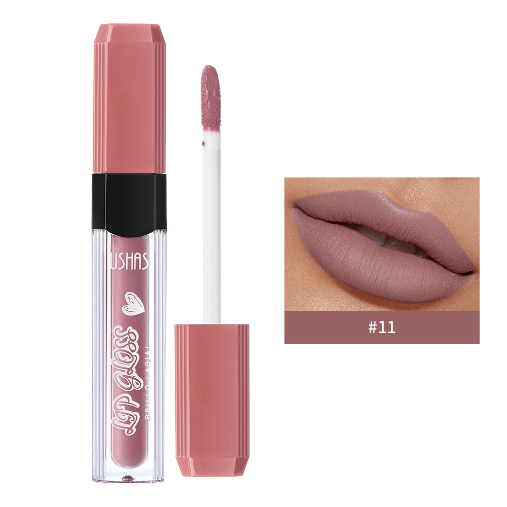 USHAS6 essence Mouth Red Glaze Female Lip Color Lippenstift berührt nicht die Tasse matt_voghion.com