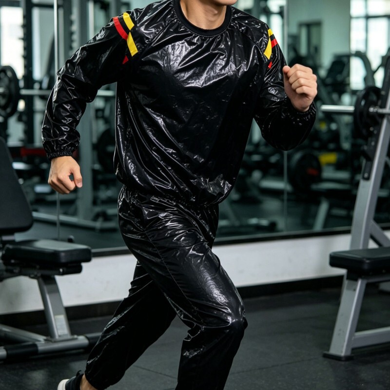 X Sauna Suit Pvc Sweat Suit for Men and Women Yoga Sportswear Sauna Fitness Suit Sweat Steaming Sportswear Casual Wear X Sauna Suit Pvc Sweat Suit for Men and Women Yoga Sportswear Sauna Fitness Suit Sweat Steaming Sportswear Casual Wear