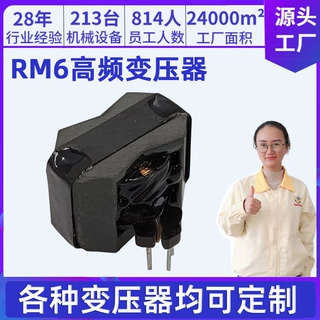 厂家定制高频变压器RM6小型大功率低损耗电源适配器220V单相