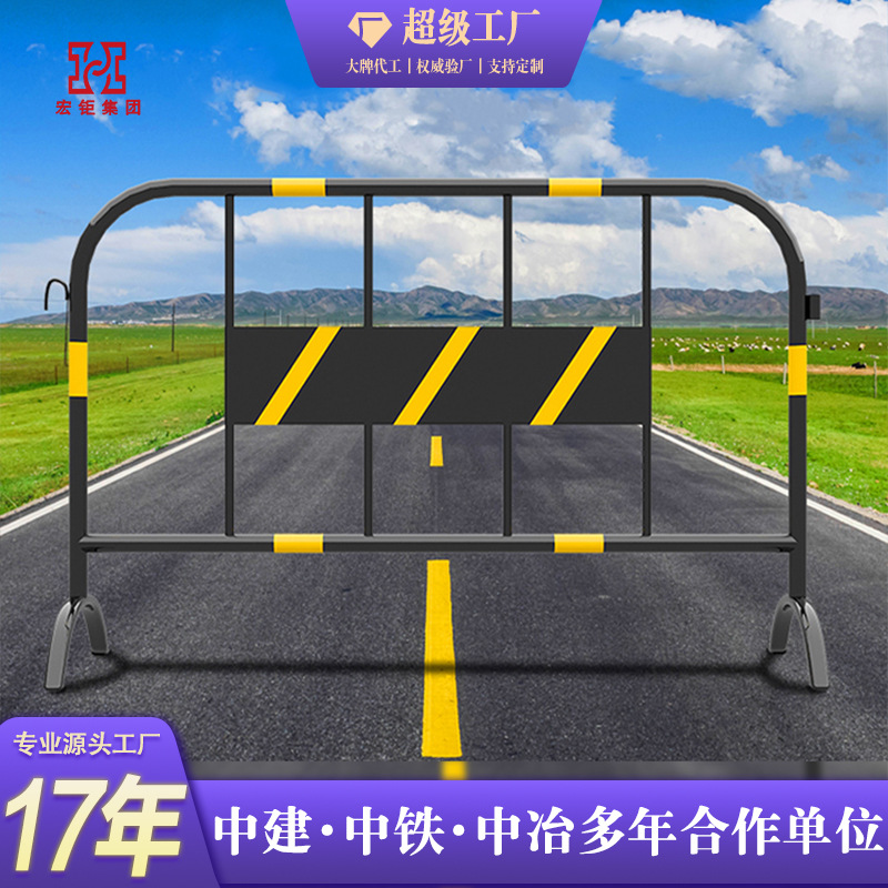 市政铁马护栏施工围栏道路临时交通隔离不锈钢锌钢护栏铁马防护栏