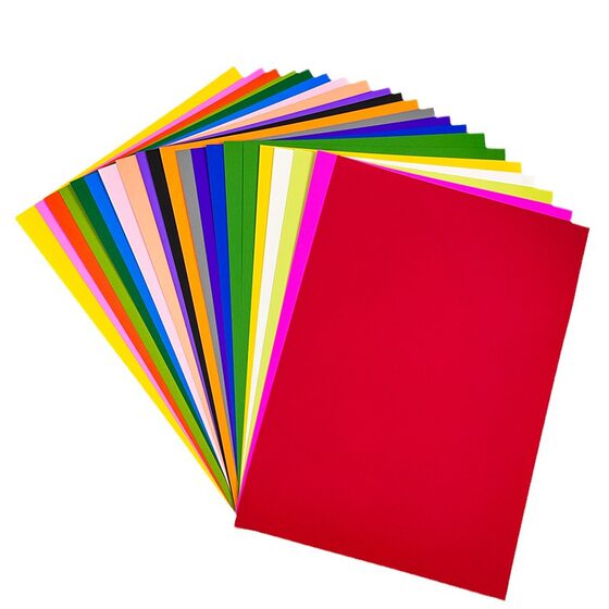 Color cardboard A4 children's handmade hard cardboard 7 color paper 8K thickened greeting card paper student painting background sticker